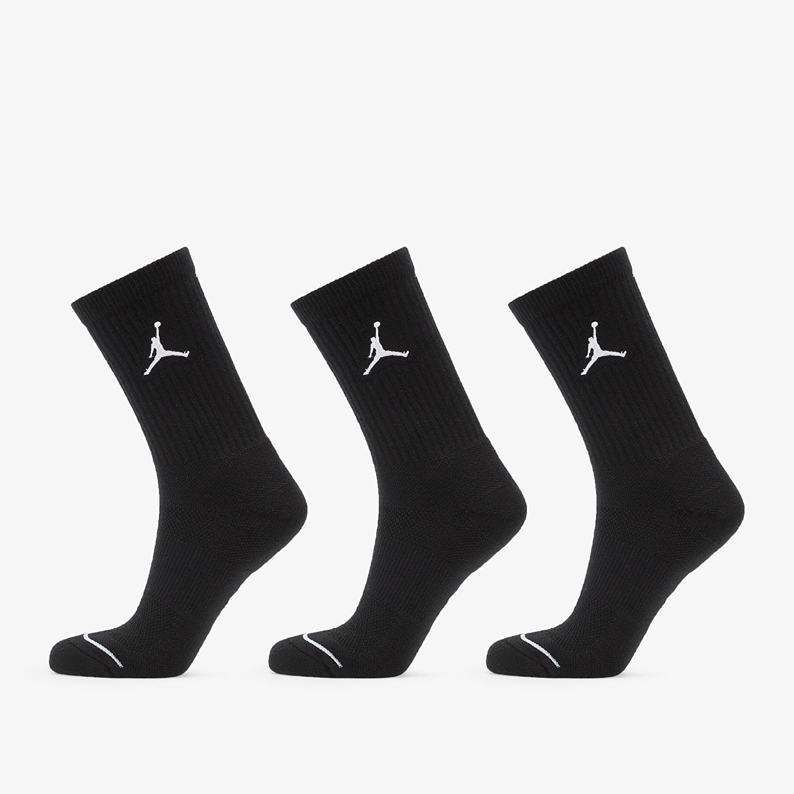Zeķes Jordan Everyday Max 3 Pair Crew Socks Black/ Black/ Black