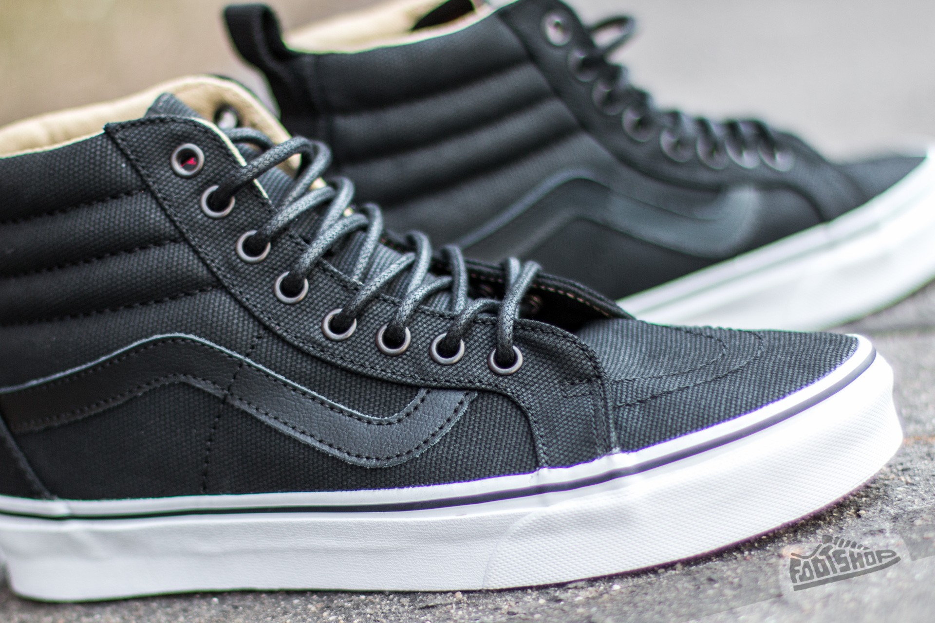Herren Sneaker und Schuhe Vans Sk8 Hi Reissue PT Military Twill Black True White Footshop