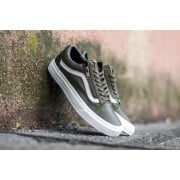 Vans Old Skool Zip (Antique Leather) Ivy Green