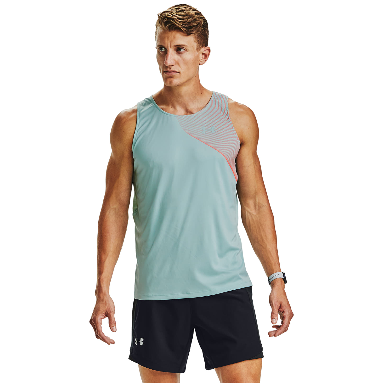 Tílka Under Armour M Qualifier Iso-Chill Singlet Blue