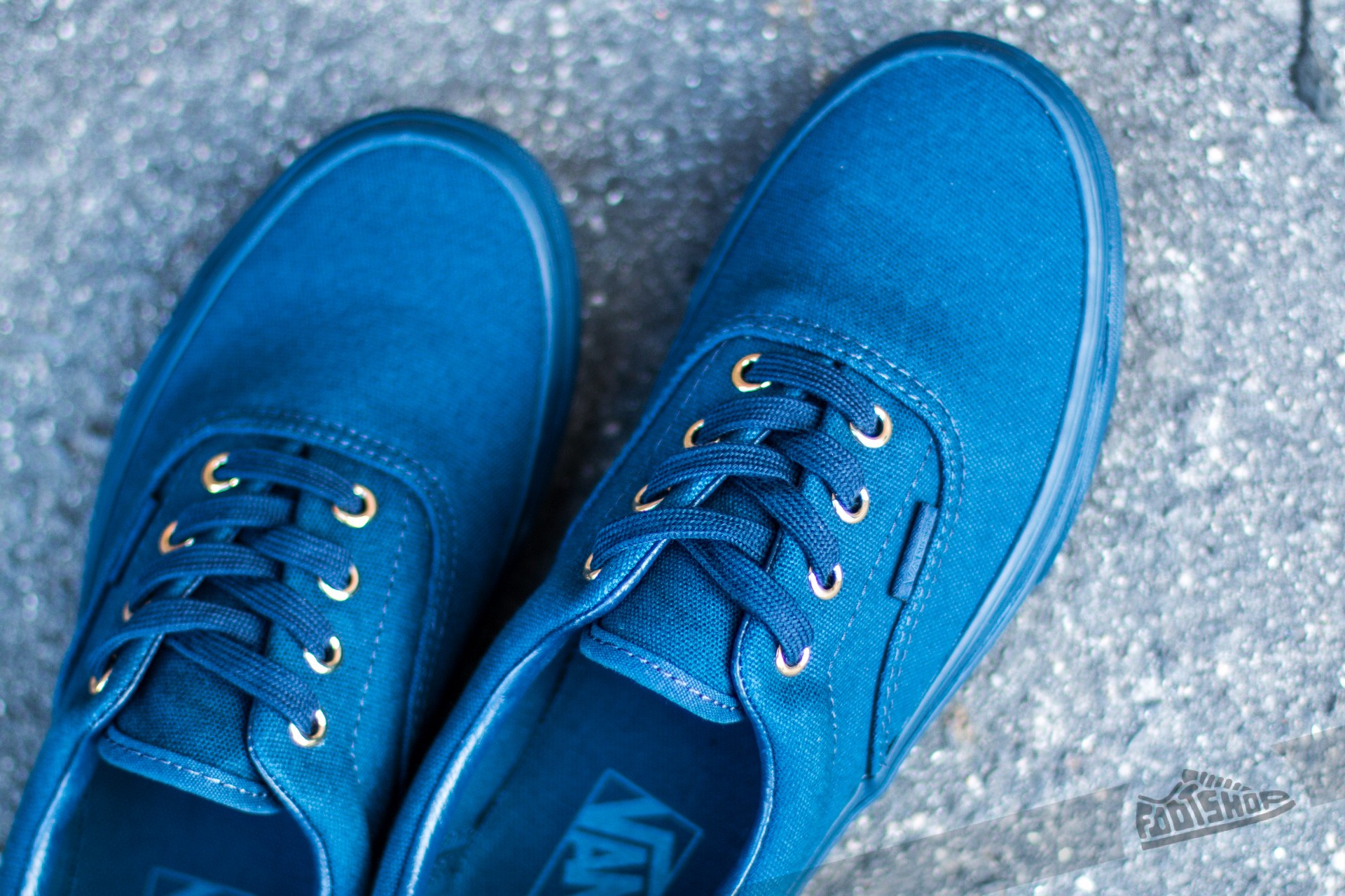 Vans authentic mono blue online