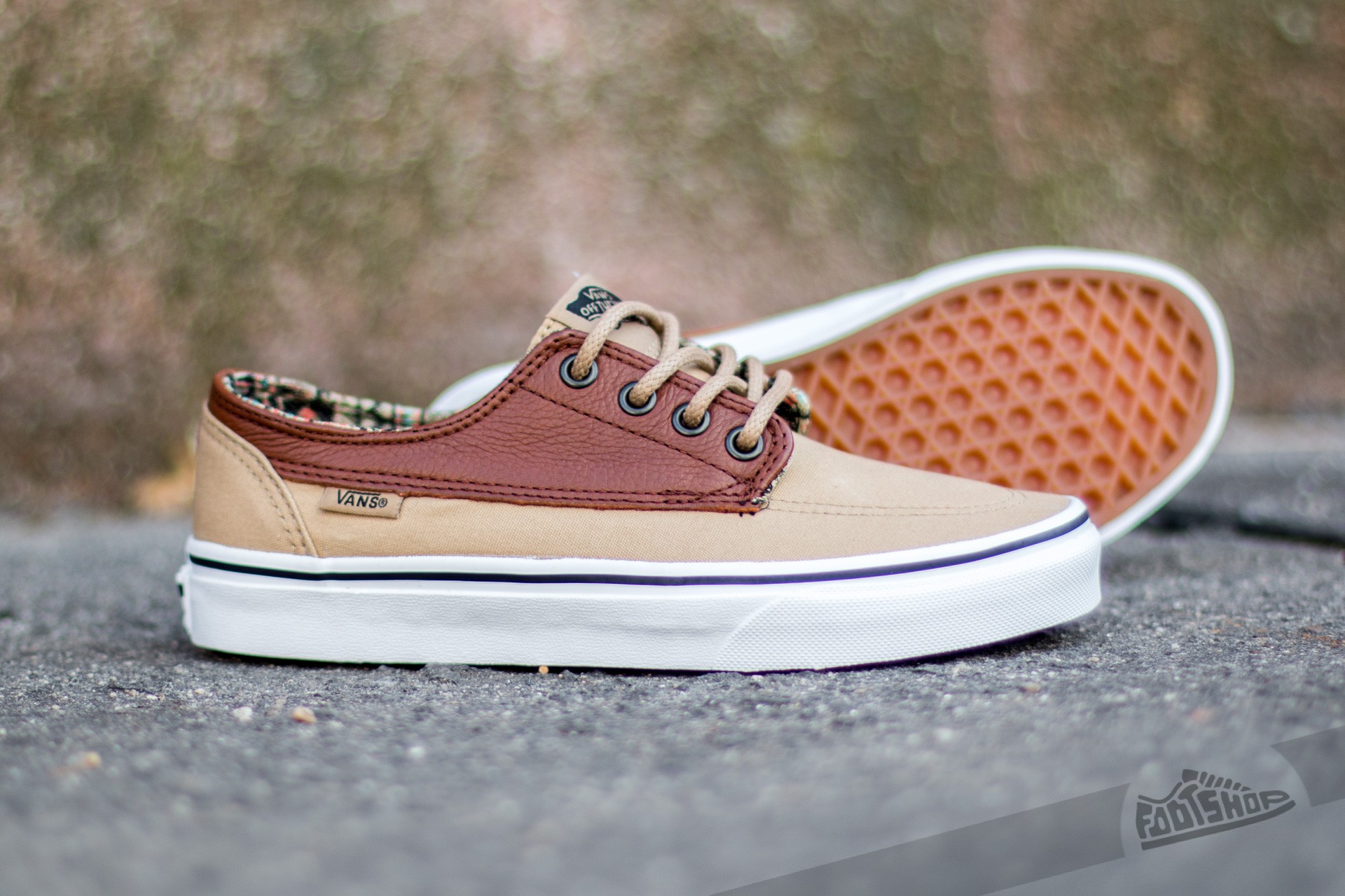 Vans canvas and leather discount