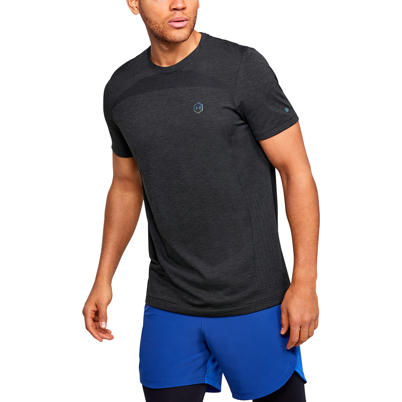 Tričká Under Armour Rush Hg Seamless Fitted Ss Black