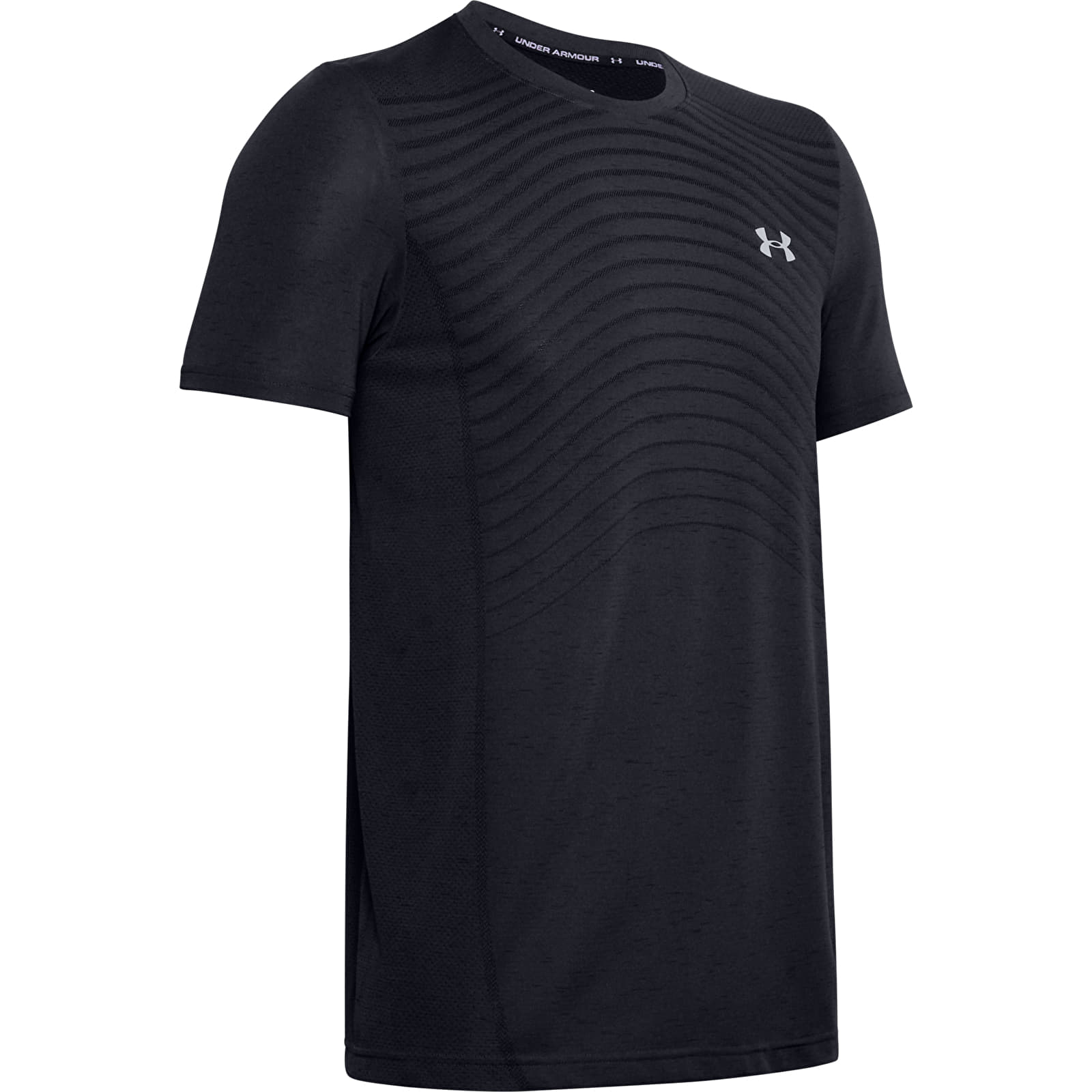 Majice T-shirt Under Armour Seamless Wave Tee Black