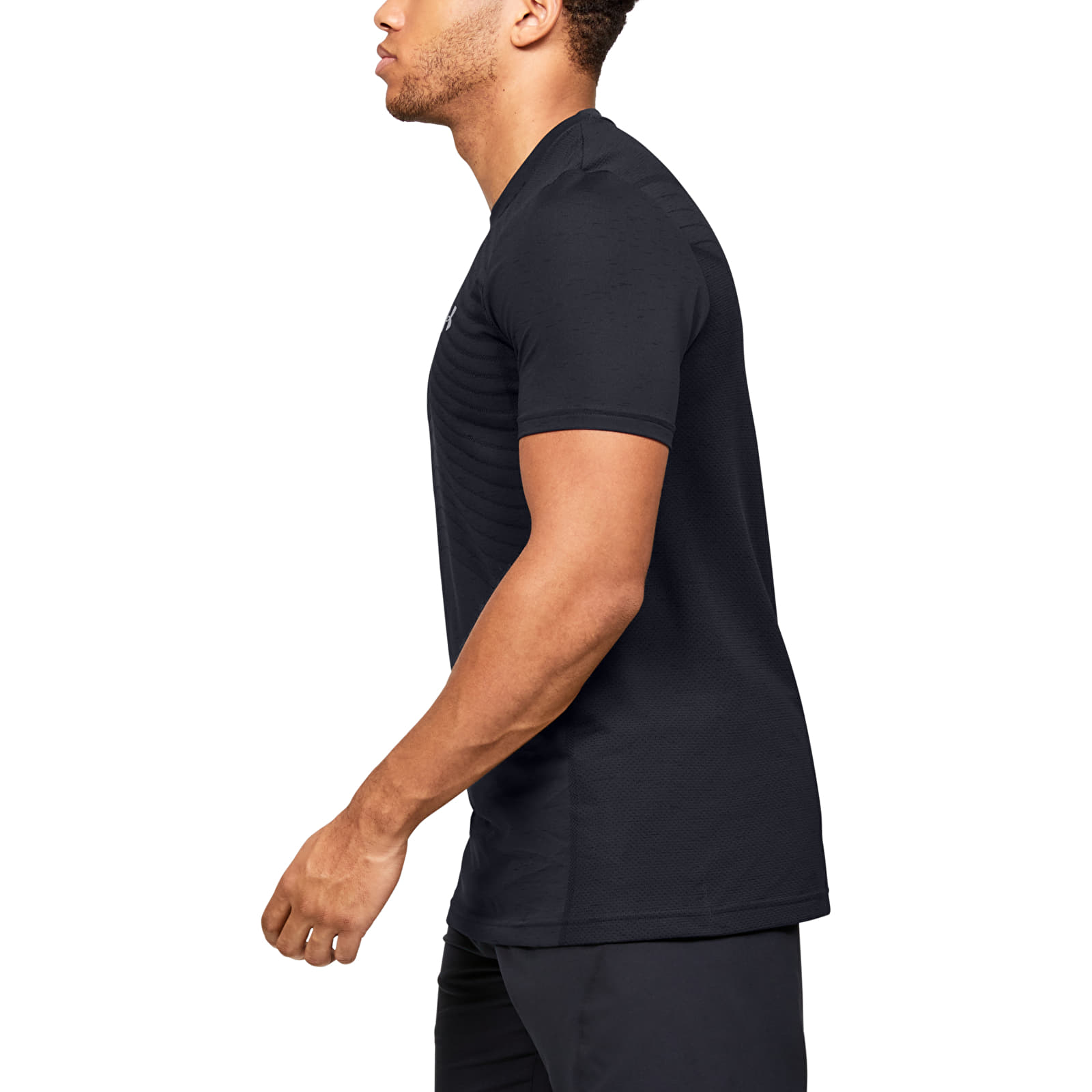 Majice T-shirt Under Armour Seamless Wave Tee Black