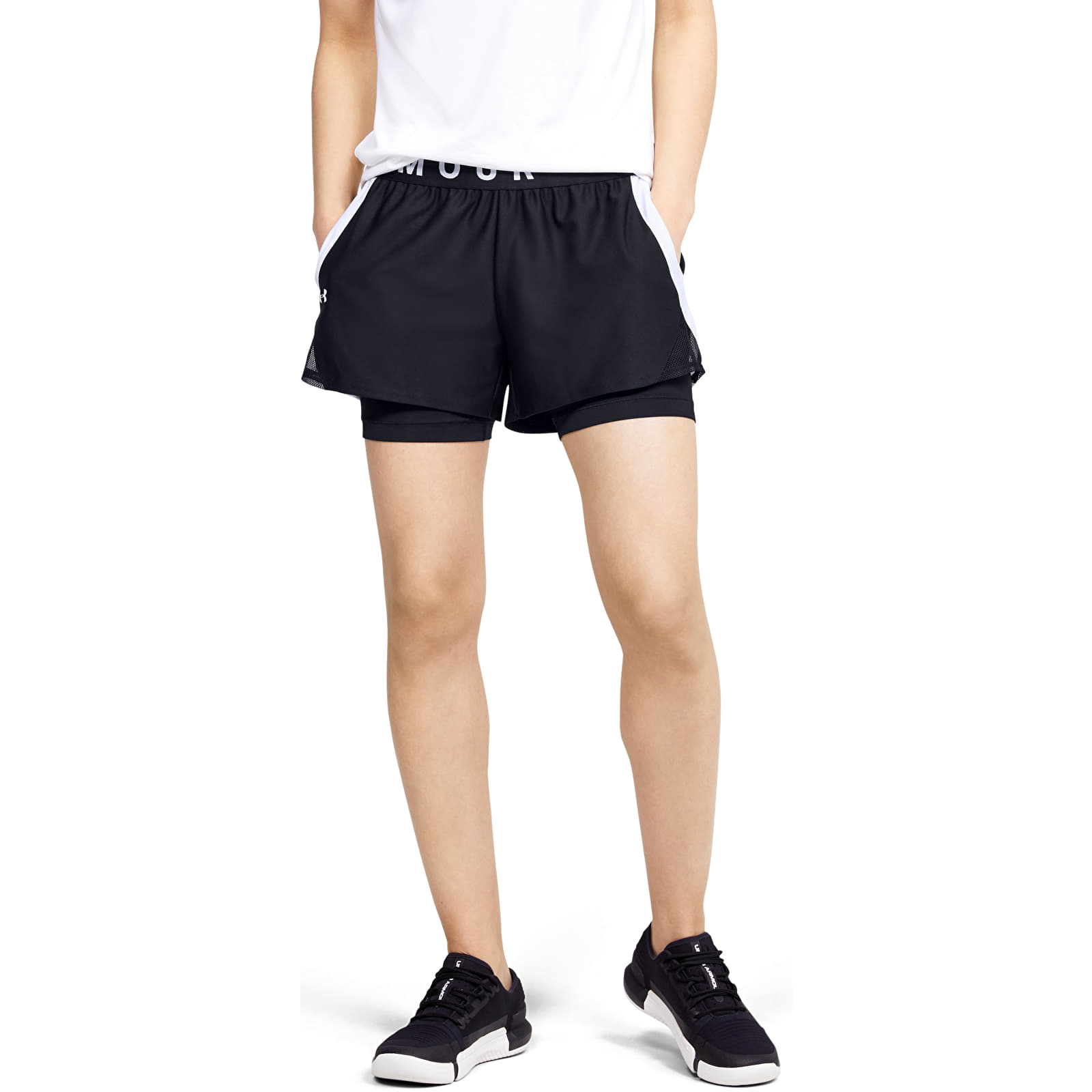 Pantaloni scurți Under Armour Play Up 2-In-1 Shorts Black