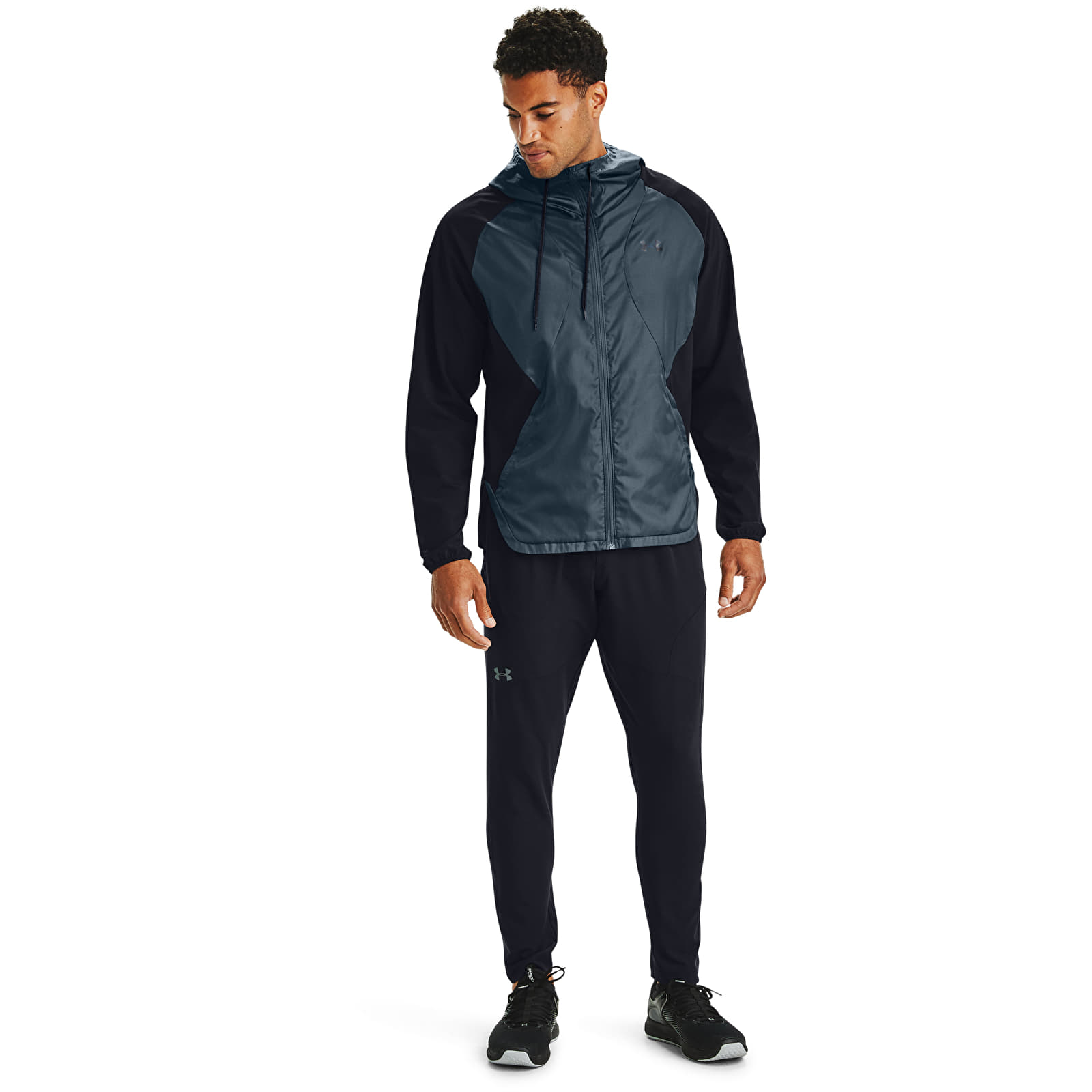 Giacche Under Armour Stretch-Woven Hooded Jacket Black