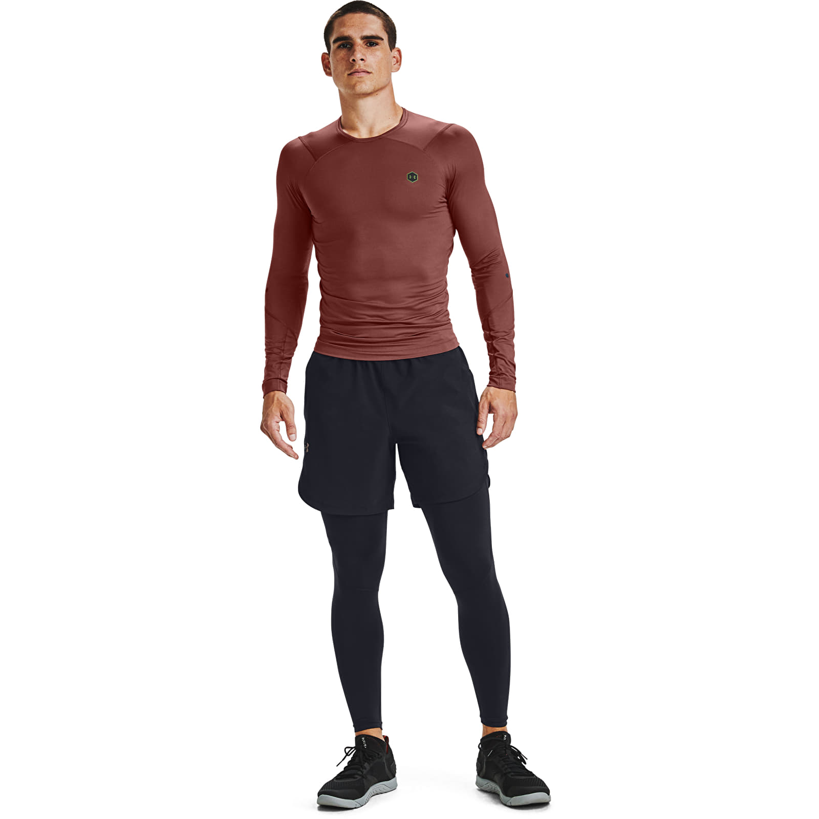Tričká Under Armour Rush Hg Compression Long Sleeved Tee Red