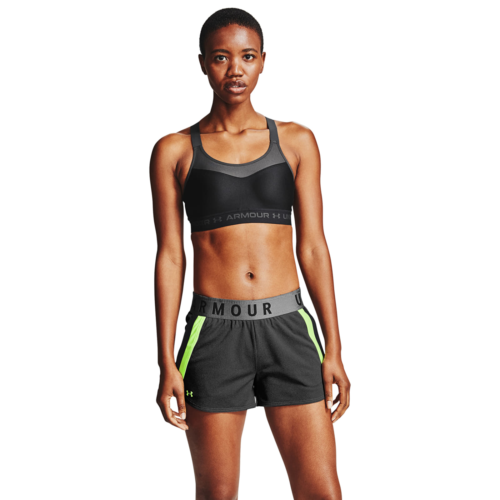 Beha's Under Armour High Crossback Bra Black