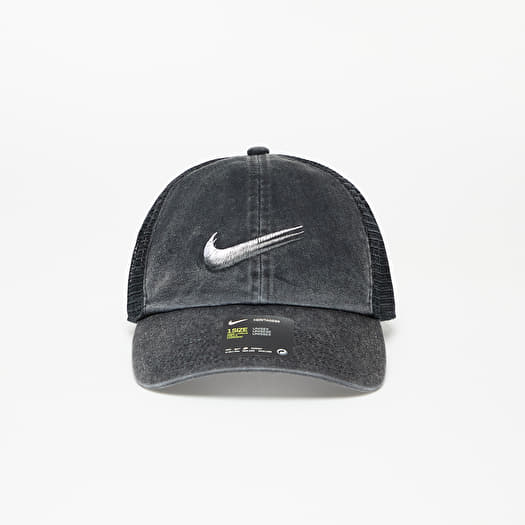 Nike Sportswear Heritage 86 Swoosh Trucker Cap Black
