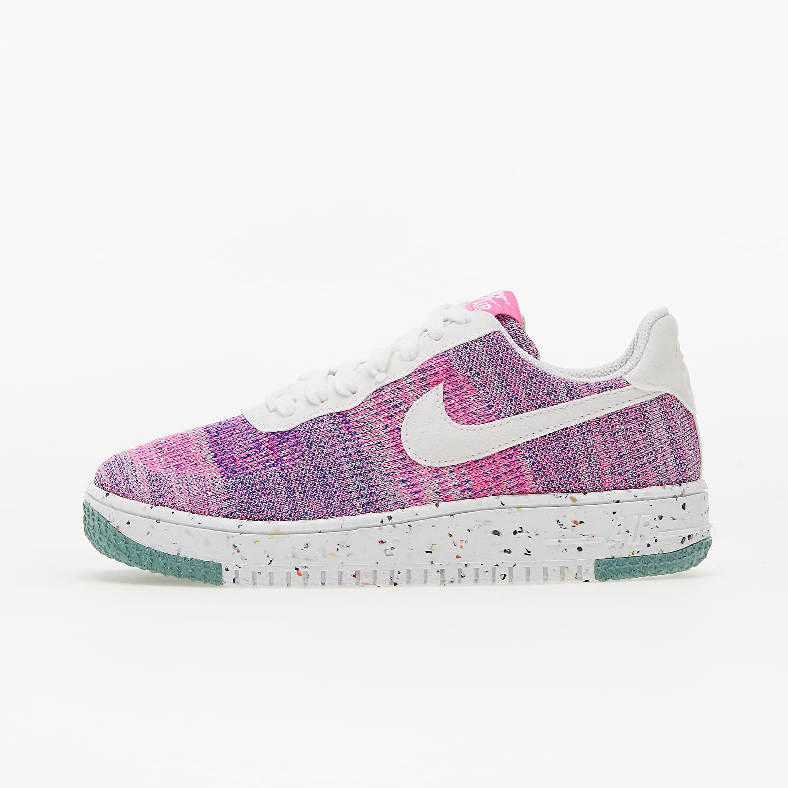 Men's shoes Nike Air Force 1 Crater Flyknit Fuschia Glow/ White - Pink Blast