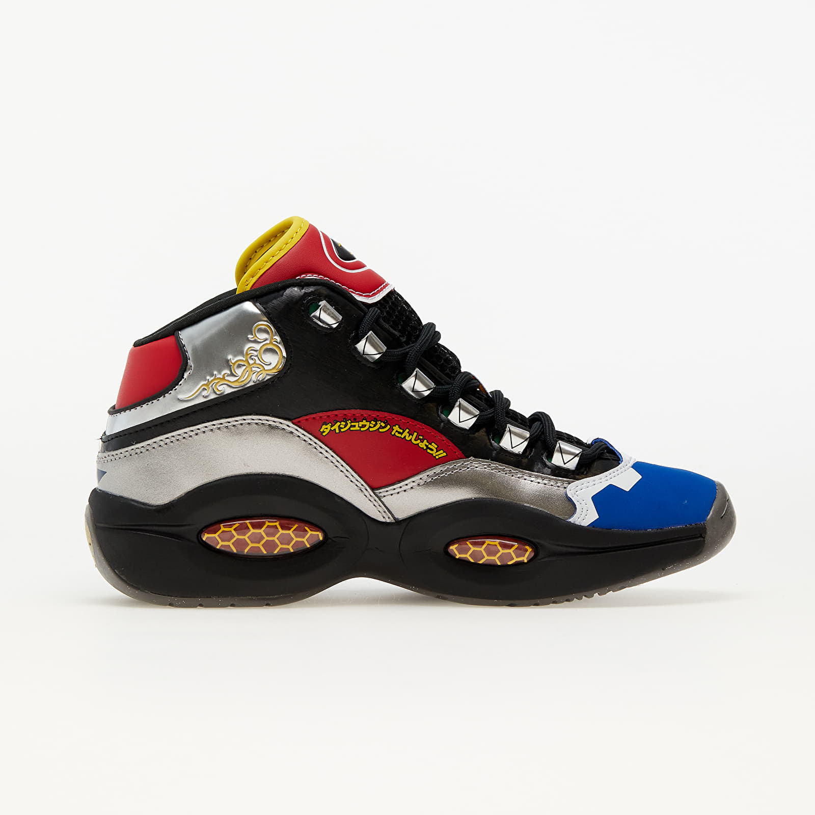 Мъжки кецове и обувки Reebok Question Mid "Power Rangers" Black/ Silver Metallic/ Vector Red