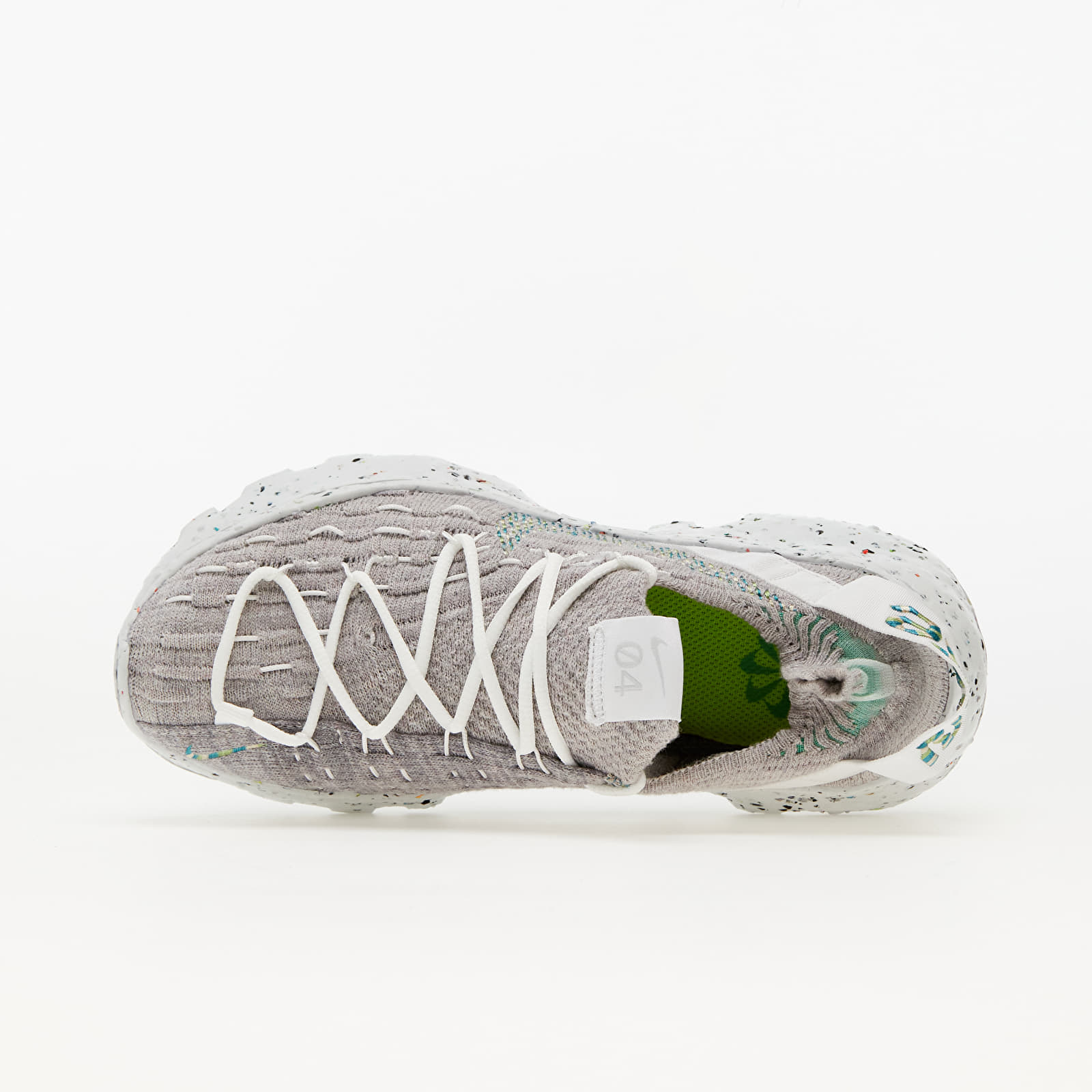 Încălțăminte și sneakerși pentru femei Nike W Space Hippie 04 Summit White/ Mean Green-Photon Dust