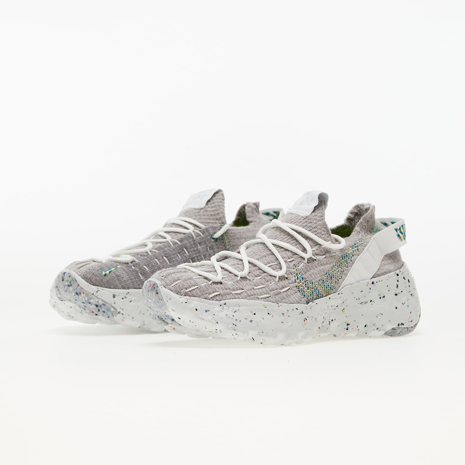 Încălțăminte și sneakerși pentru femei Nike W Space Hippie 04 Summit White/ Mean Green-Photon Dust