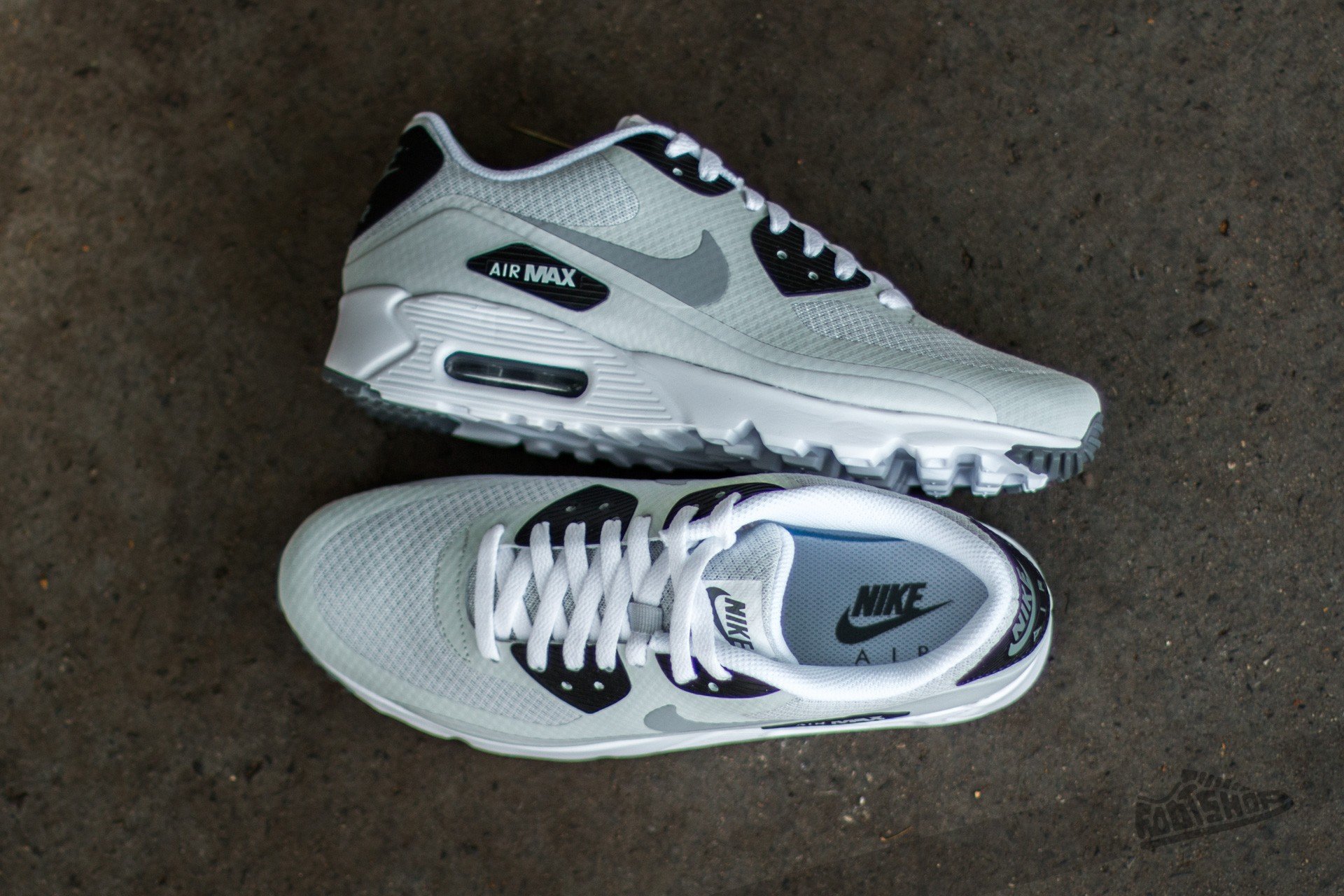 Herren Sneaker und Schuhe Nike Air Max 90 Ultra Essential Pure Platinum Wolf Grey Cool Grey Black Footshop