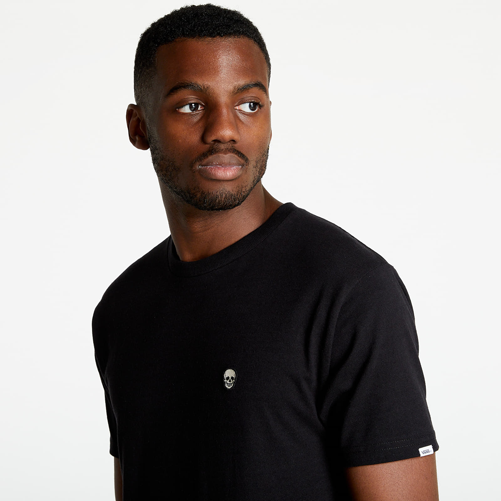 Pólók Vans Anaheim Needlepoint SS Tee Black