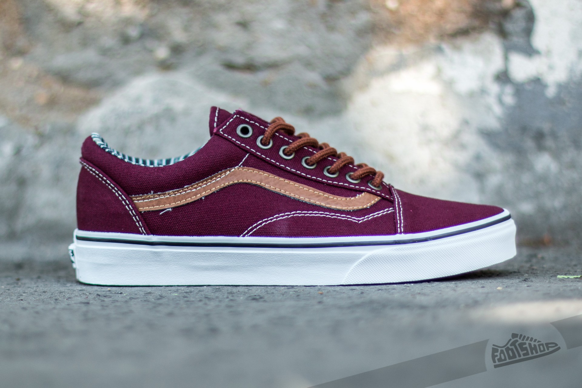 Men's shoes Vans Old Skool (Canvas & Leather) Port Royal/ Stripe Denim