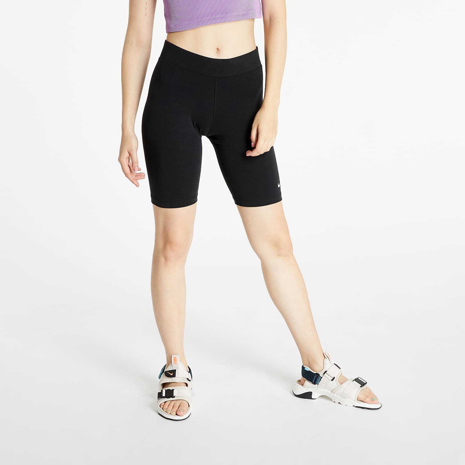 Levně Nike Sportswear Women's Bike Shorts Black/ White