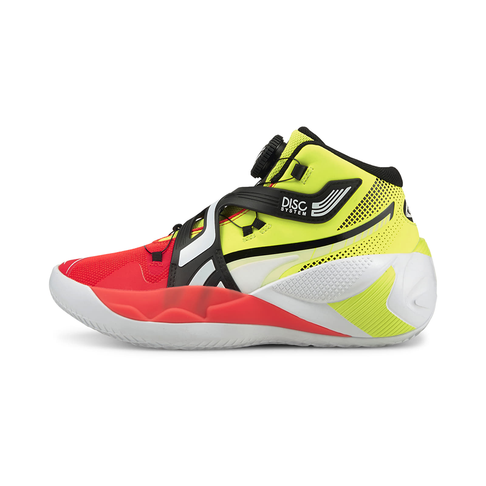 Zapatillas Hombre Puma Disc Rebirth Yellow Alert Red Blast Footshop