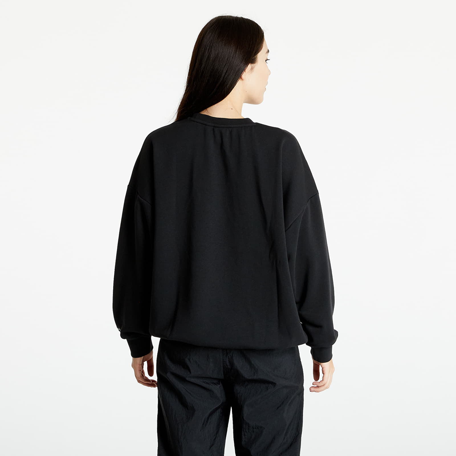 Adidas originals adicolor trefoil oversized sweatshirt in black store