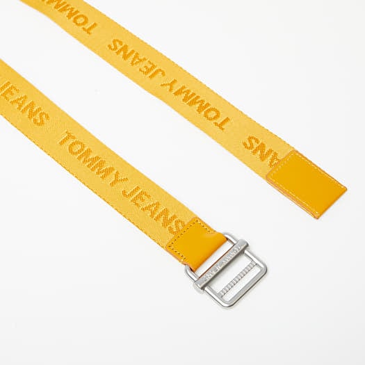 Tommy jeans webbing belt yellow cheap