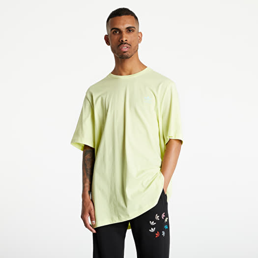 Yellow adidas trefoil t shirt discount