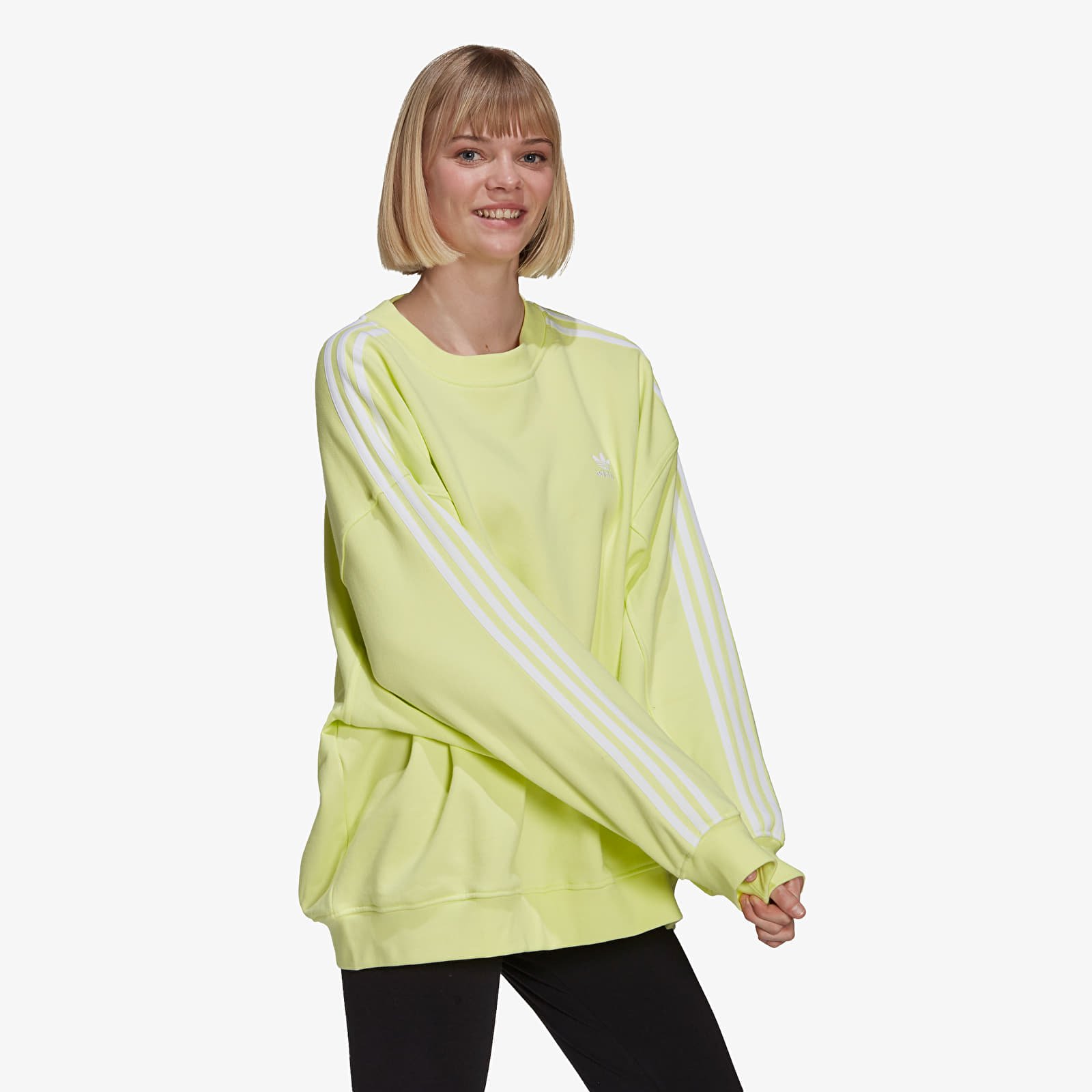Yellow adidas hotsell sweater