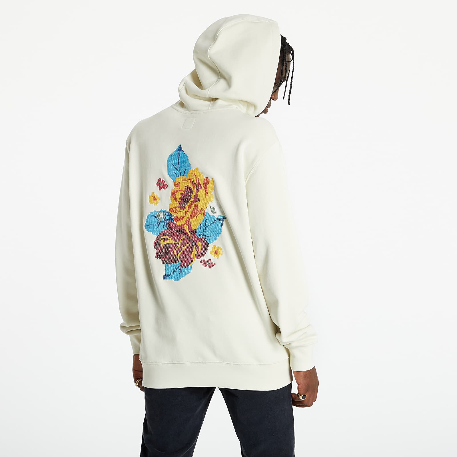 Puloverji   Vans Anaheim Needlepoint Floral Po Hoodie Natural