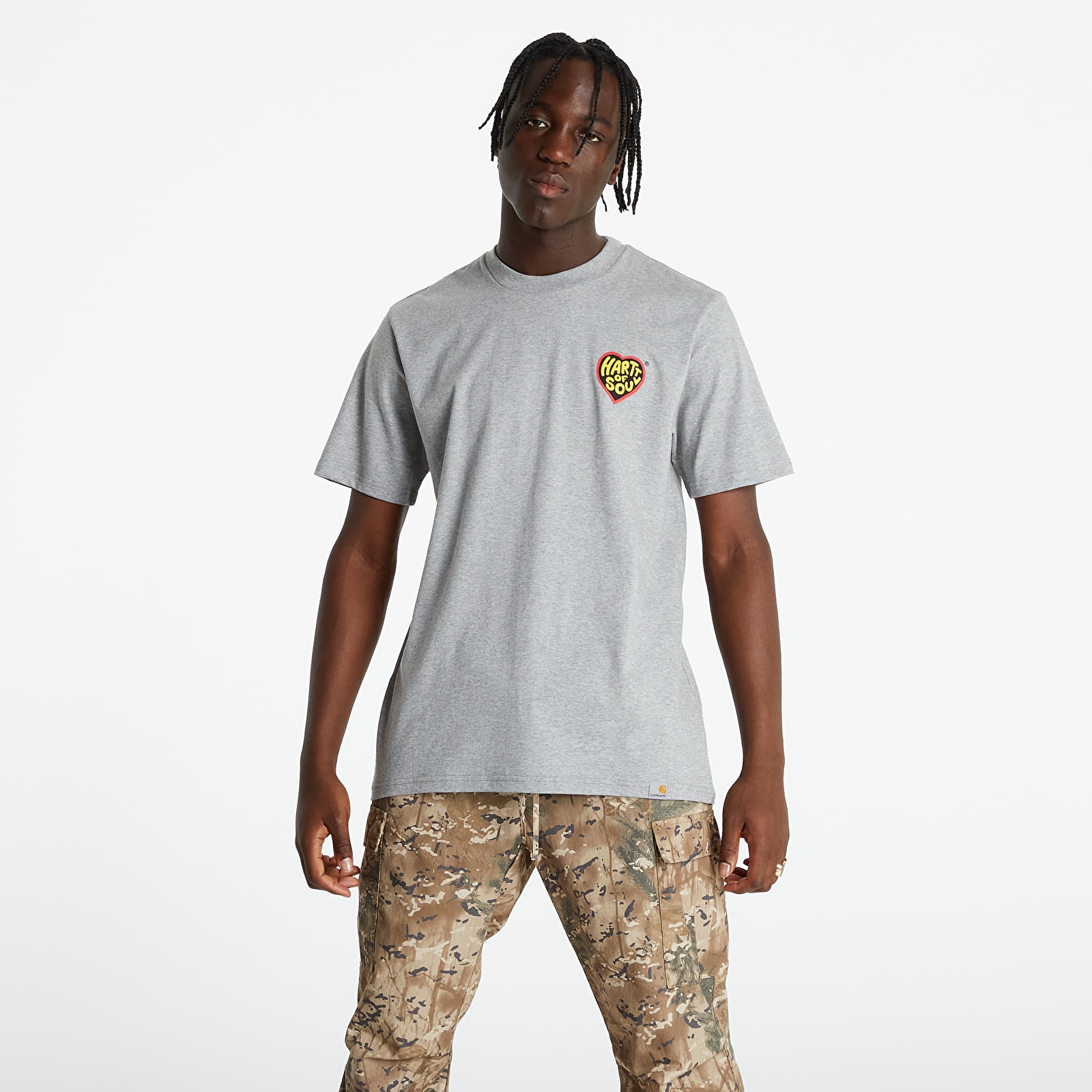 T-shirts Carhart WIP Hartt Of Soul T-Shirt Grey Heather