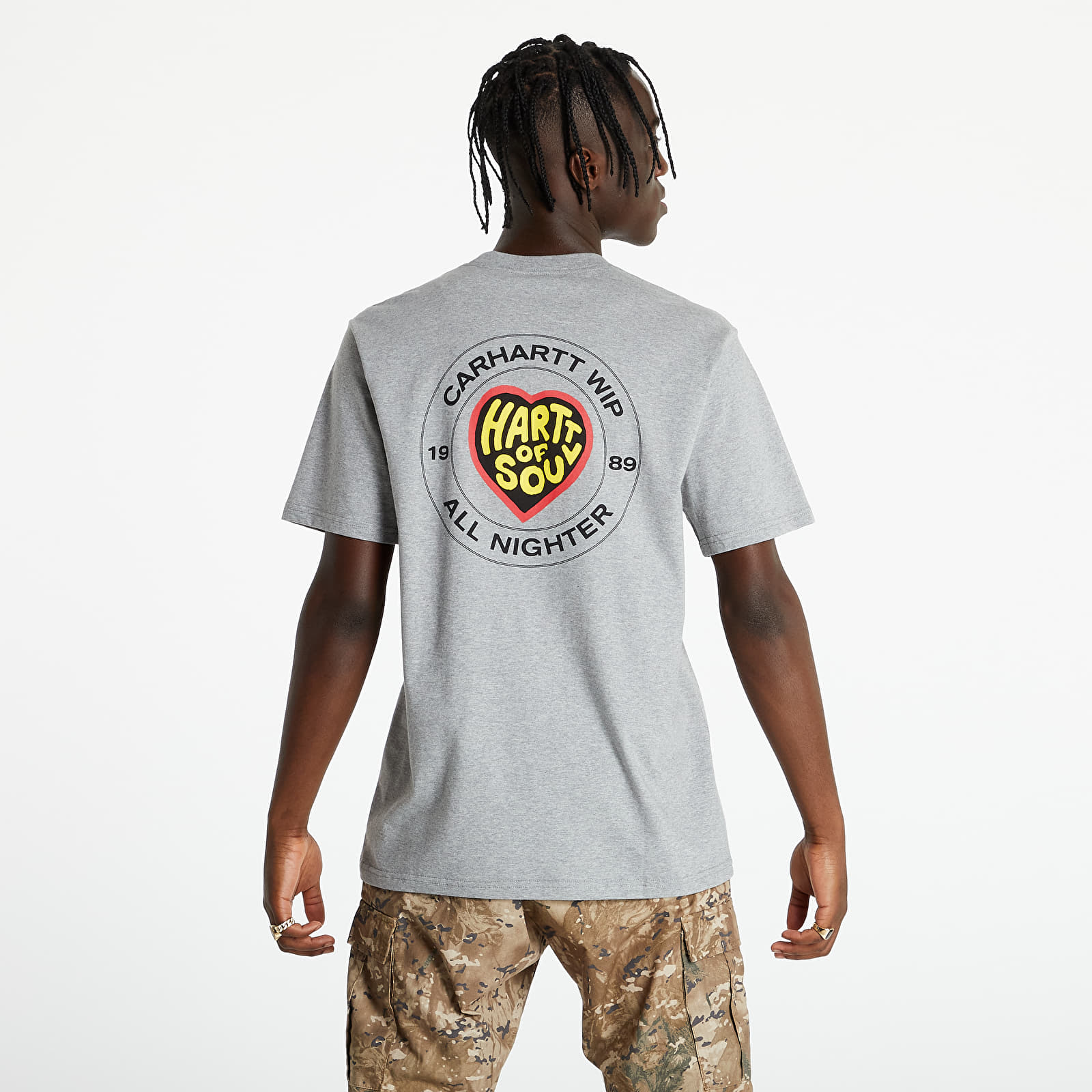 T-shirts Carhart WIP Hartt Of Soul T-Shirt Grey Heather