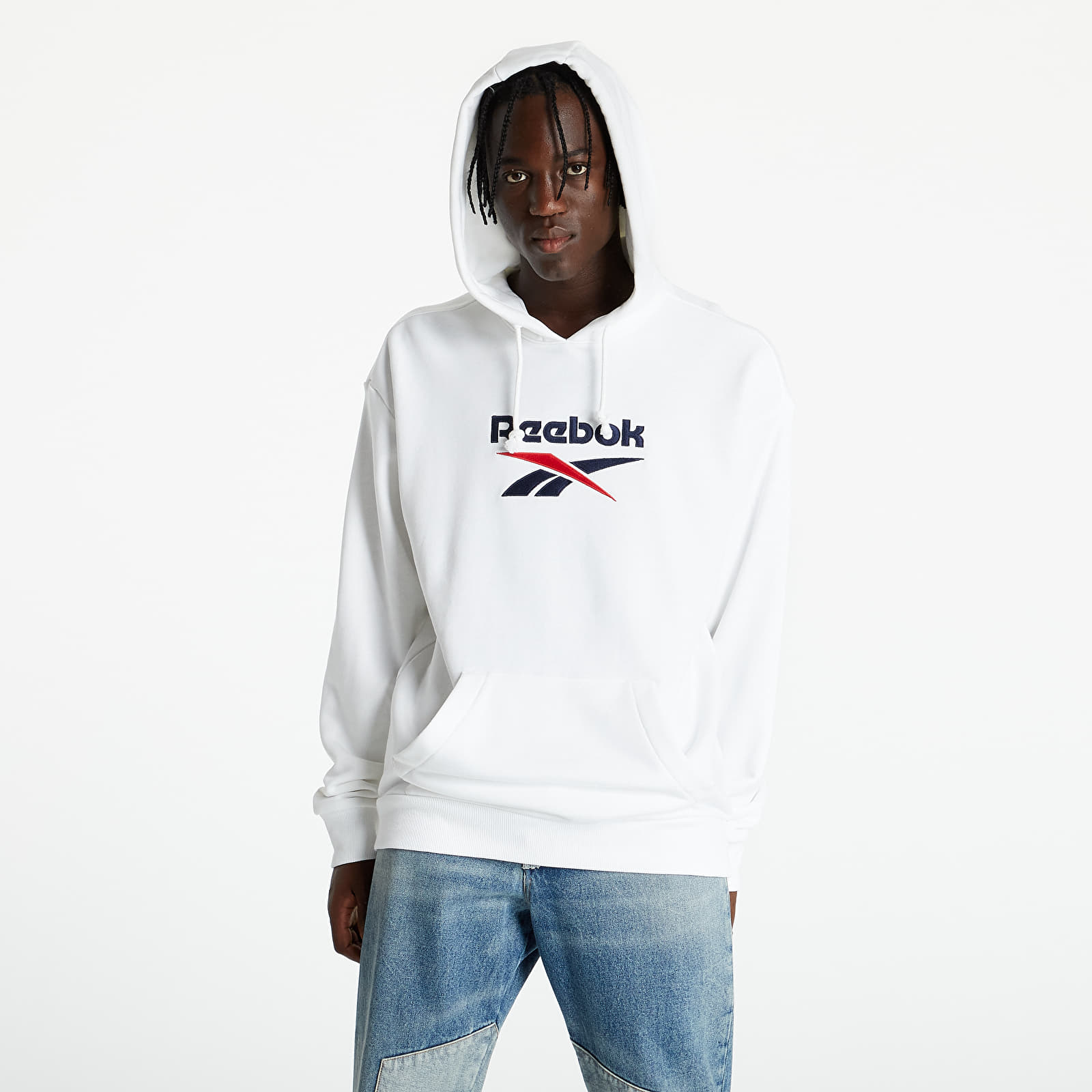 Reebok best sale hoodie white