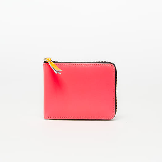 Comme des garcons zip around wallet pink cheap