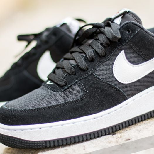 Black and white suede air force 1 cheap