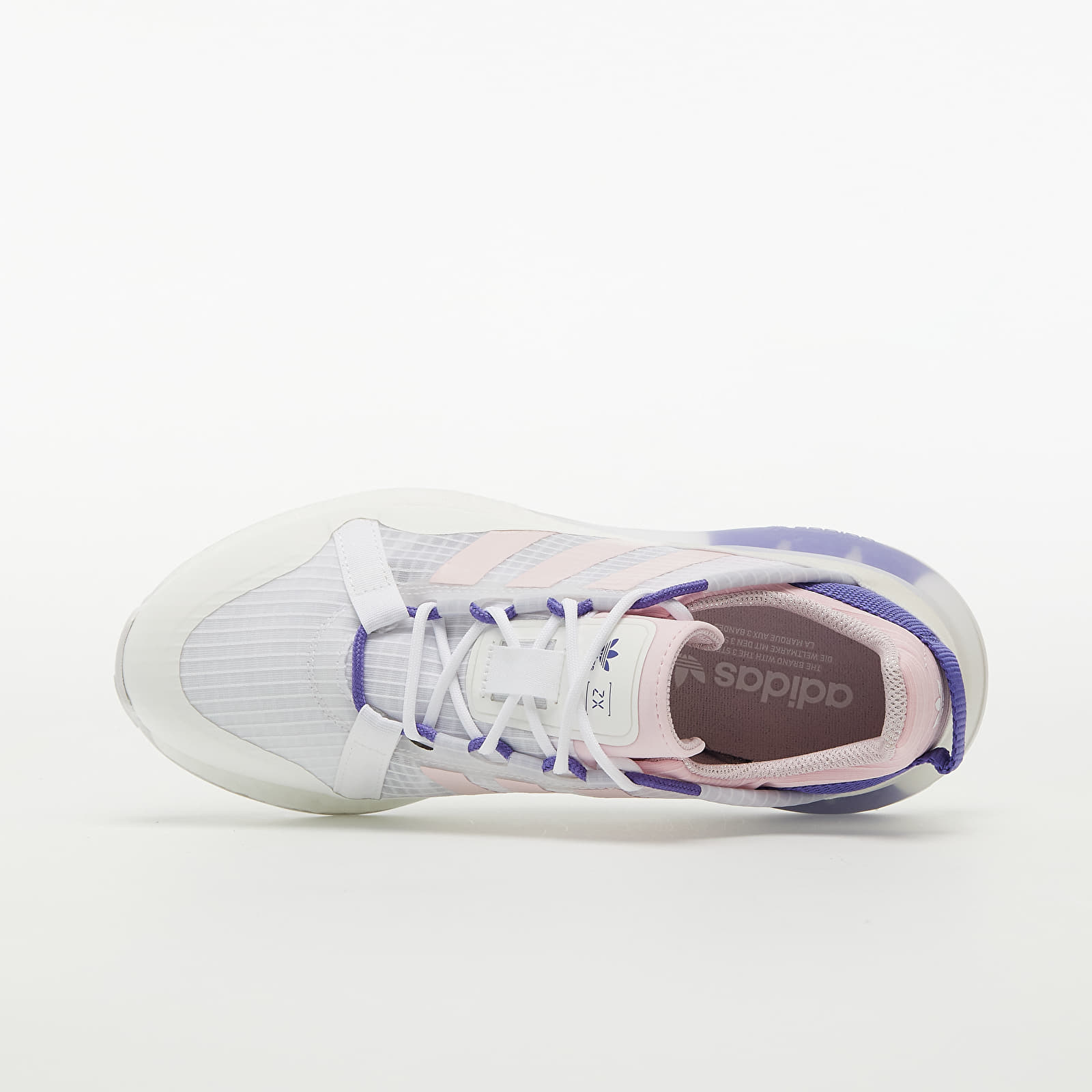 Women s shoes adidas ZX 2K Boost Pure W Ftw White Clear Pink Purple Footshop