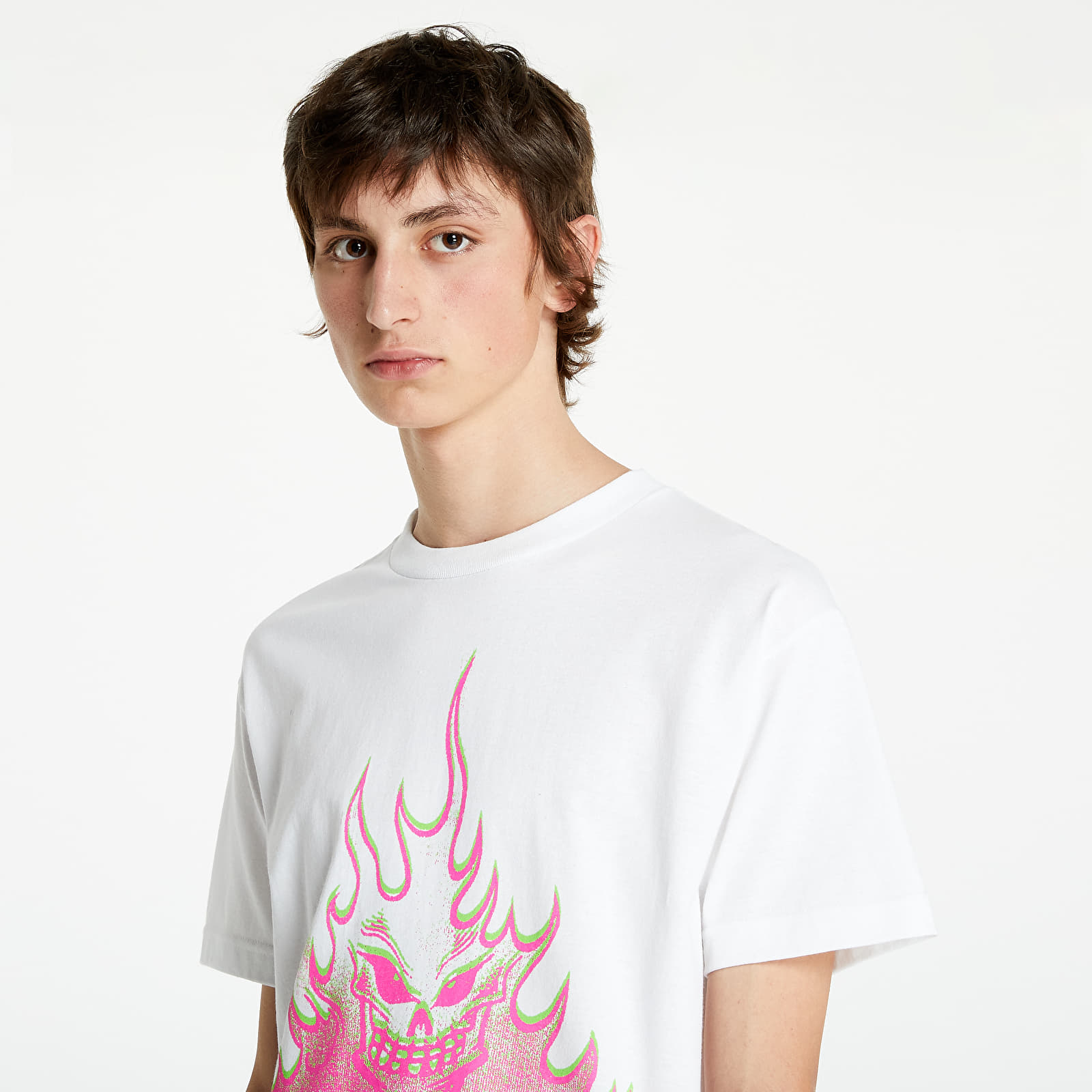 Koszulki PLEASURES Flameboy Tee White | Footshop
