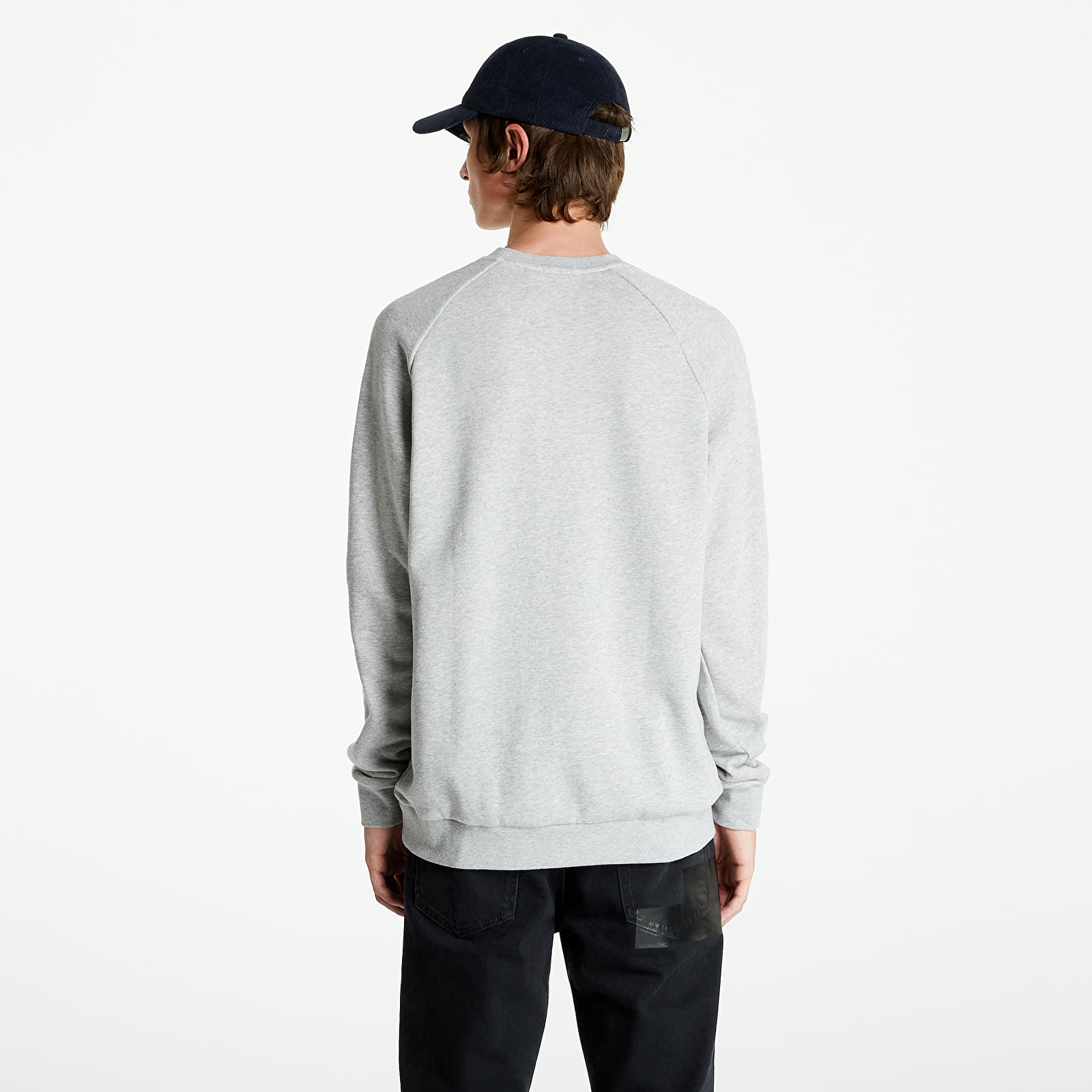 Hoodies and sweatshirts  adidas Trefoil Crew Medium Grey Heather/ White