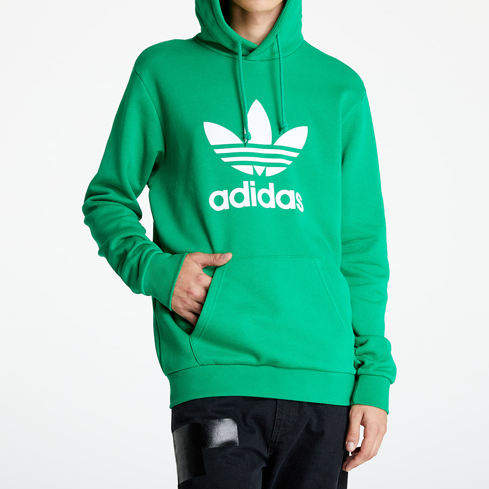 Green trefoil hoodie mens online