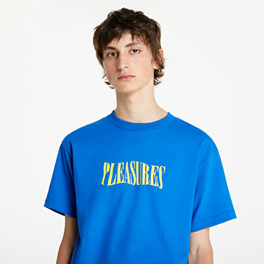 Pleasures logo t shirt online
