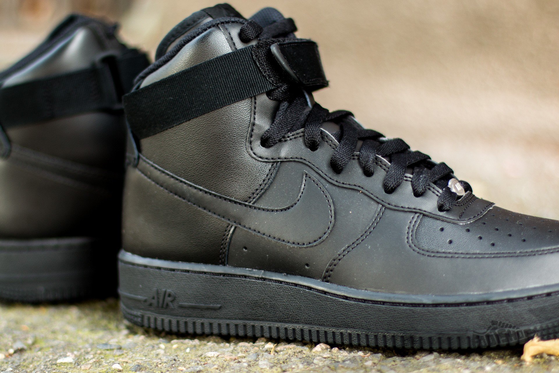 Men s shoes Nike Air Force 1 High 07 Black Black Black Footshop