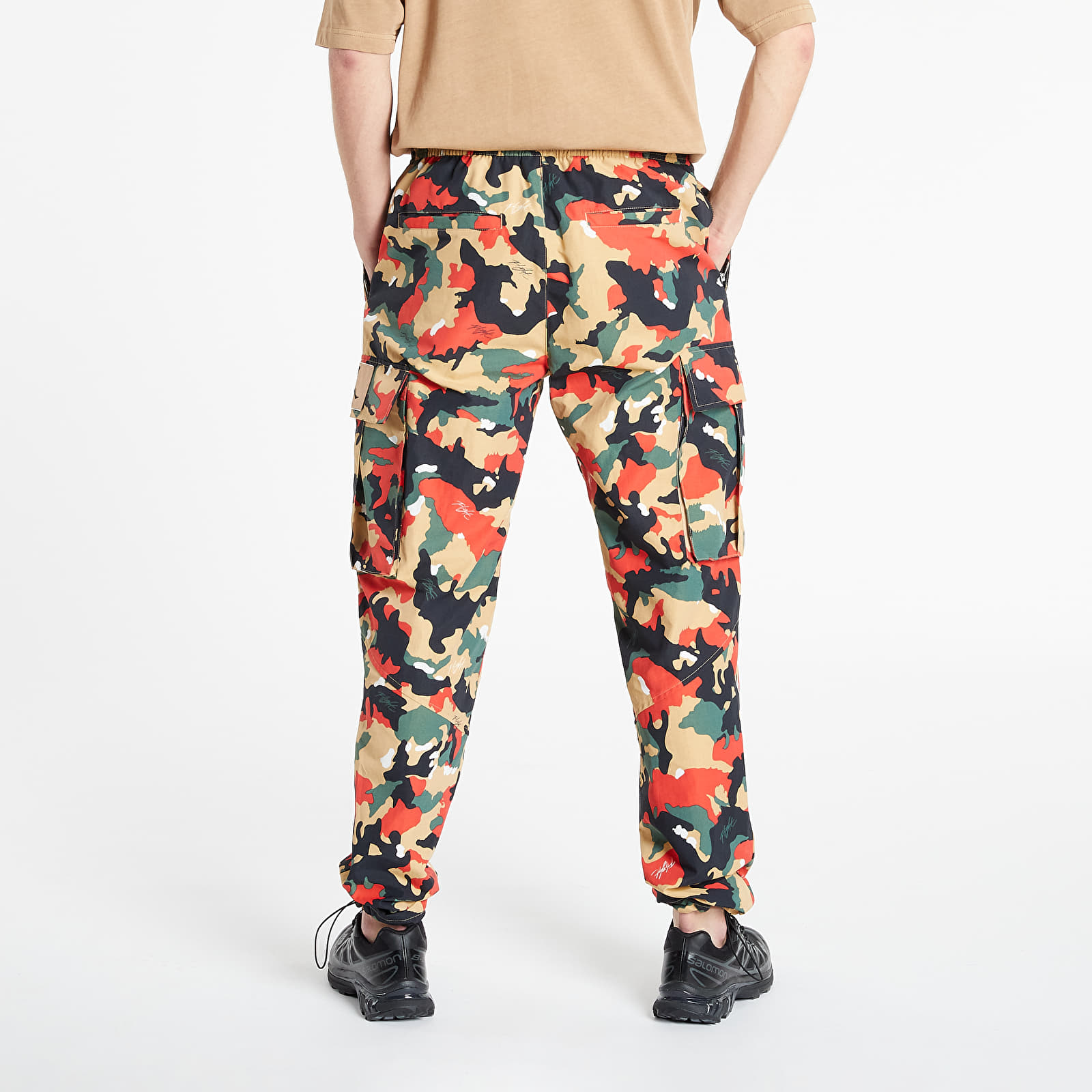 Nadrágok Jordan Flight Heritage Men's Cargo Pants Hemp/ Cinnabar/ Noble Green