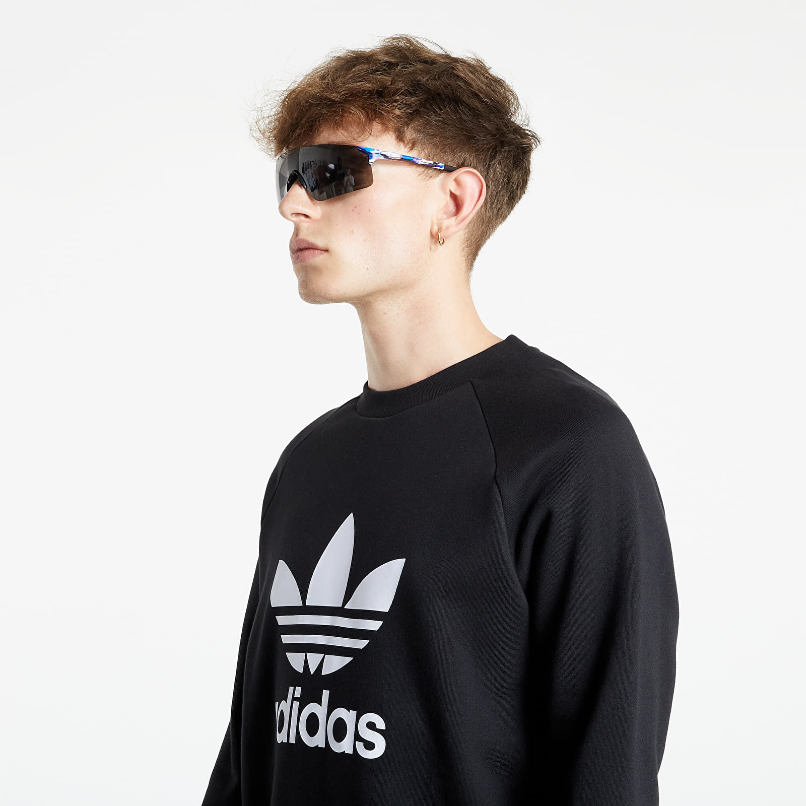 Hanorace adidas Trefoil Crew Black/ White