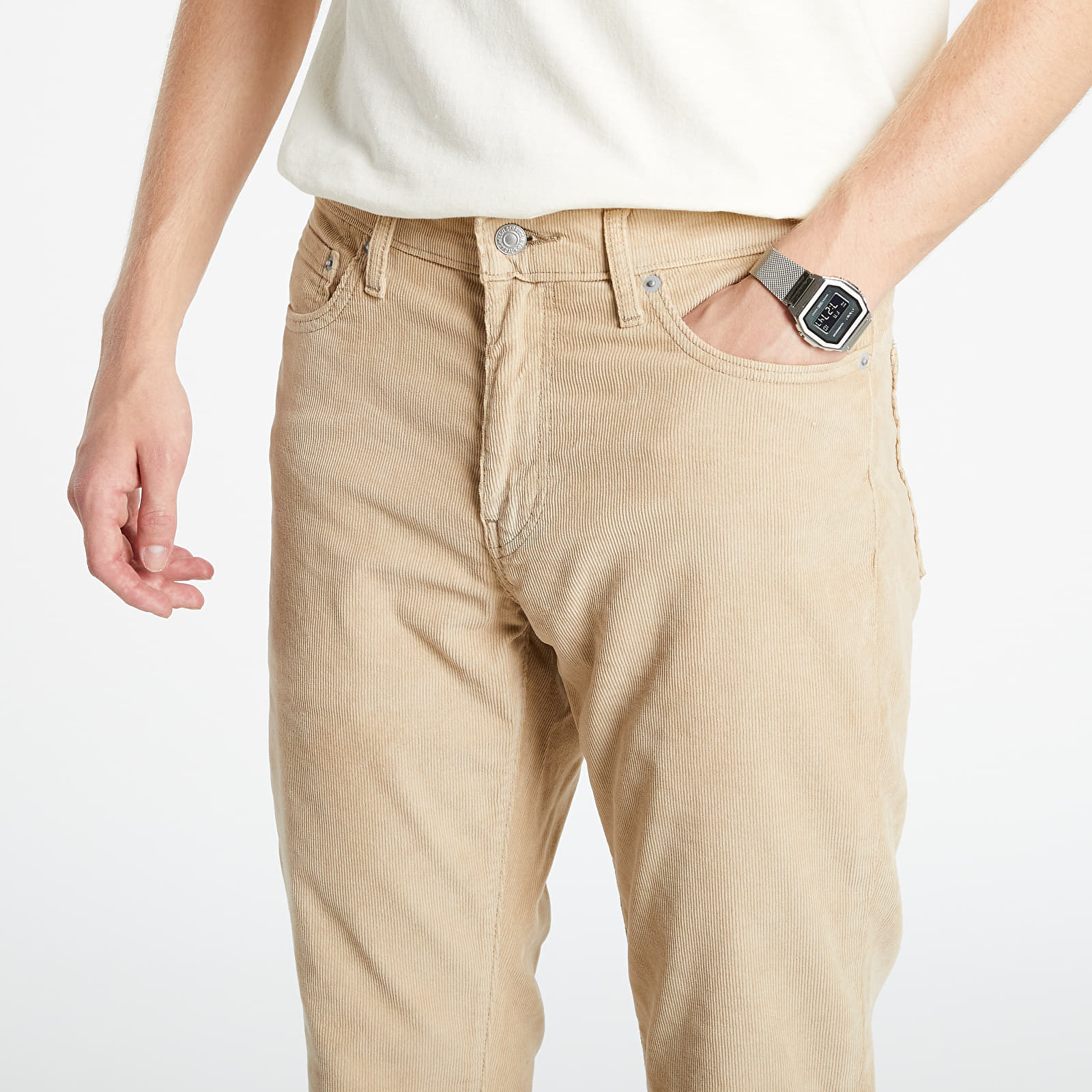 Pants and jeans Levi's® 511™ Slim Fit 14W Cord Retro Mod Trousers Beige