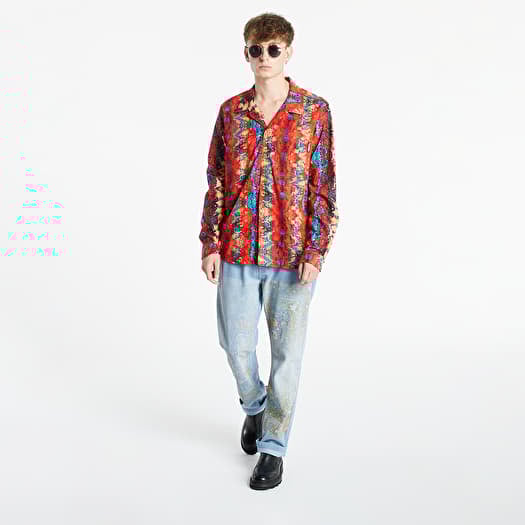 Hemd PLEASURES Miles Button Down Red