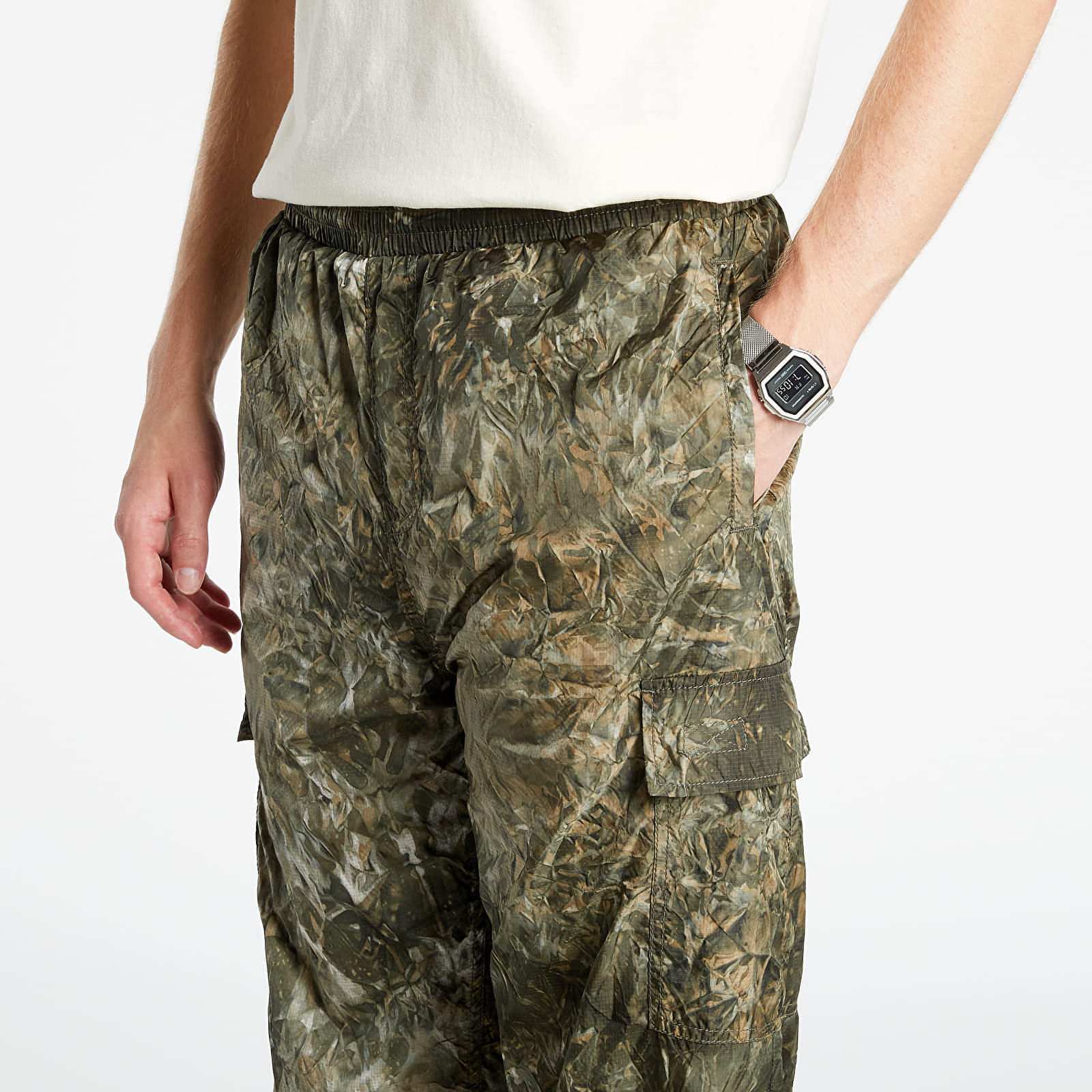 Cargo pants PLEASURES Jeffery Nylon Cargo Pants Green
