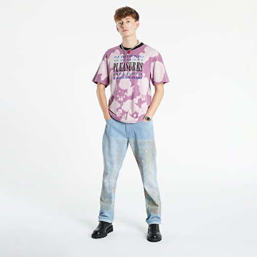 T-skjorte PLEASURES Swinger Dye Shirt Purple