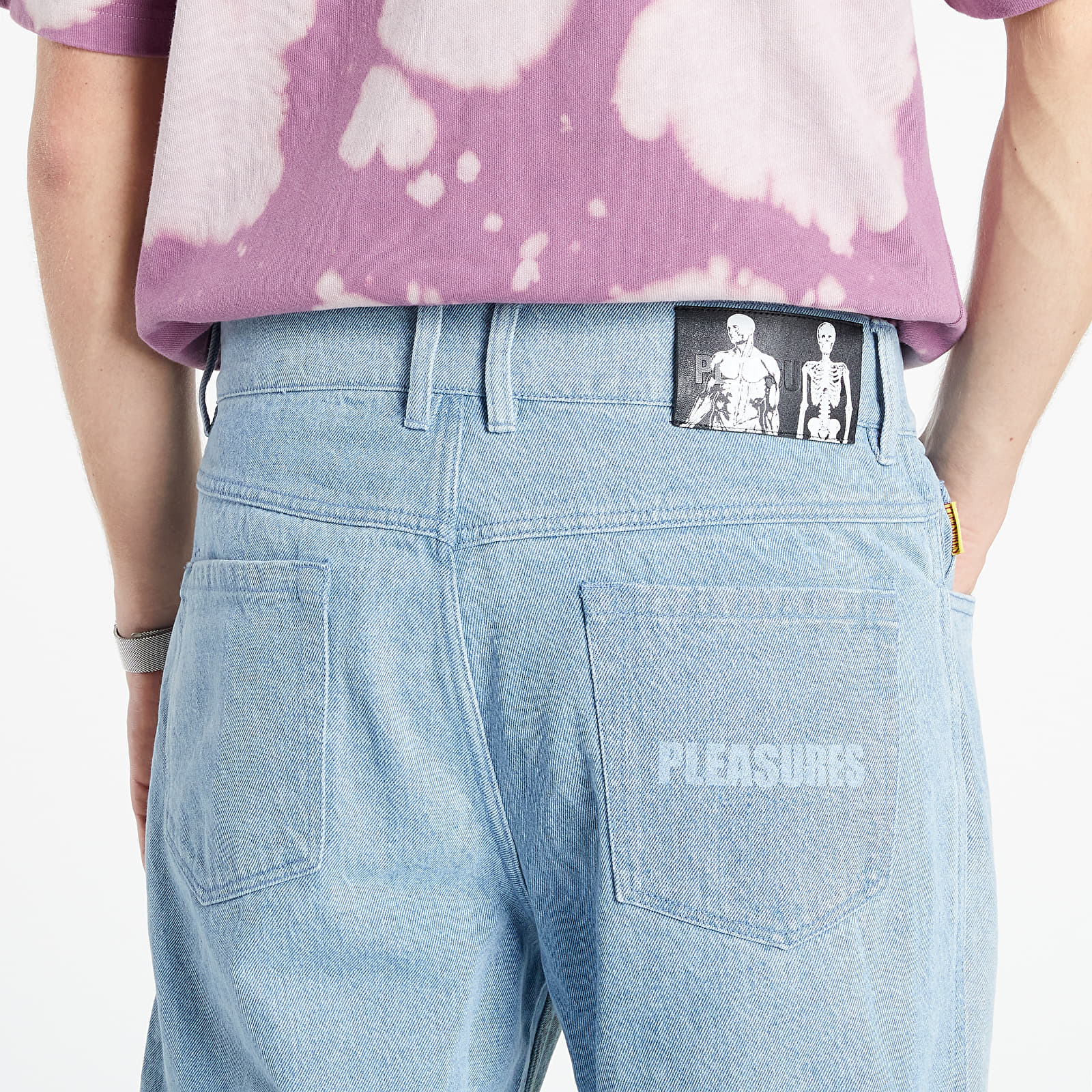 Džínsy PLEASURES Walk On Me Denim Jeans Washed