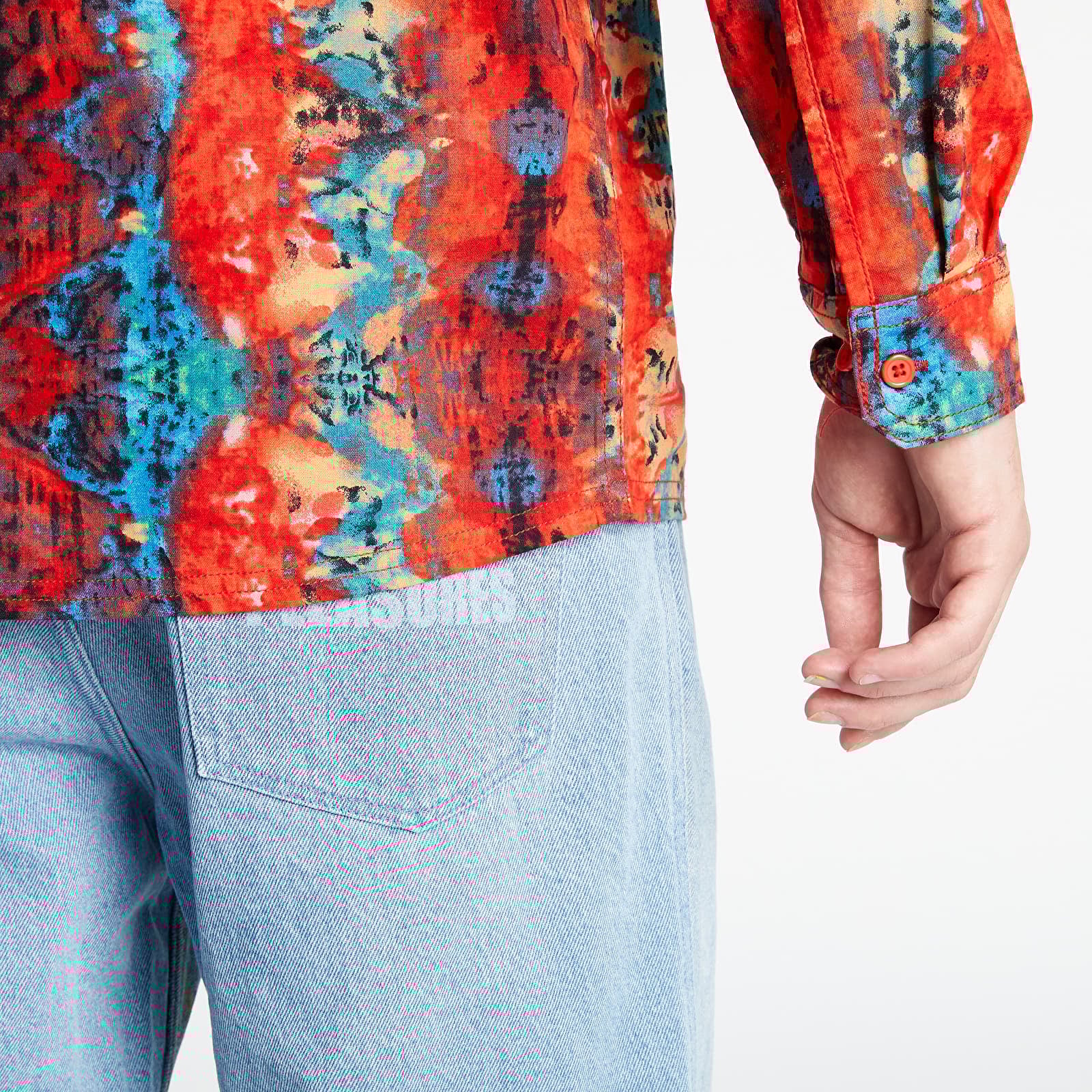 Ризи PLEASURES Miles Button Down Red