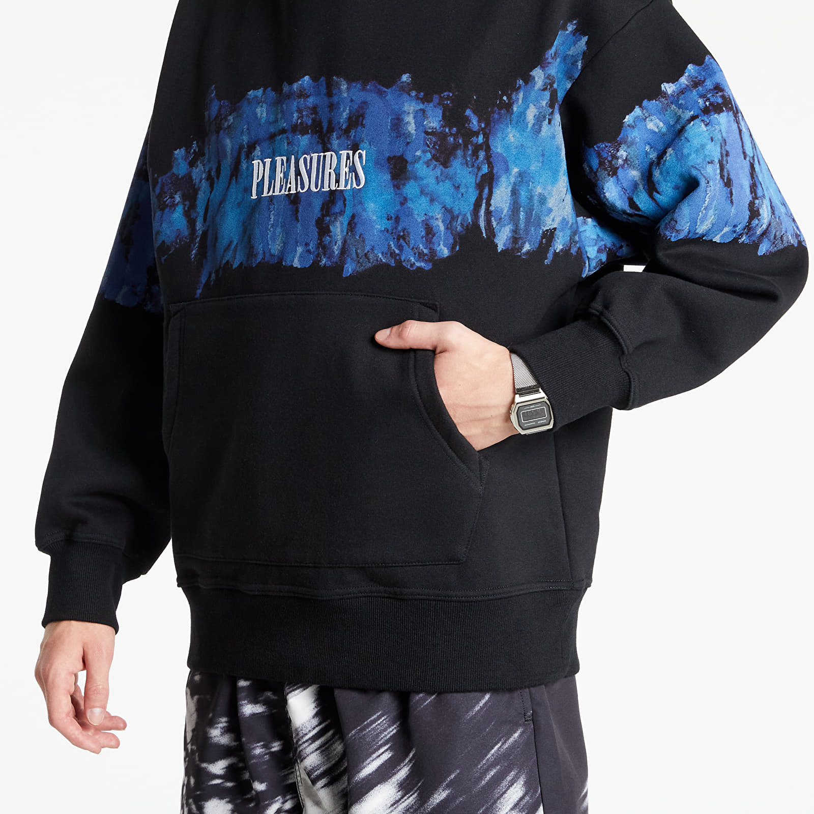 Pleasures tie dye hoodie shop