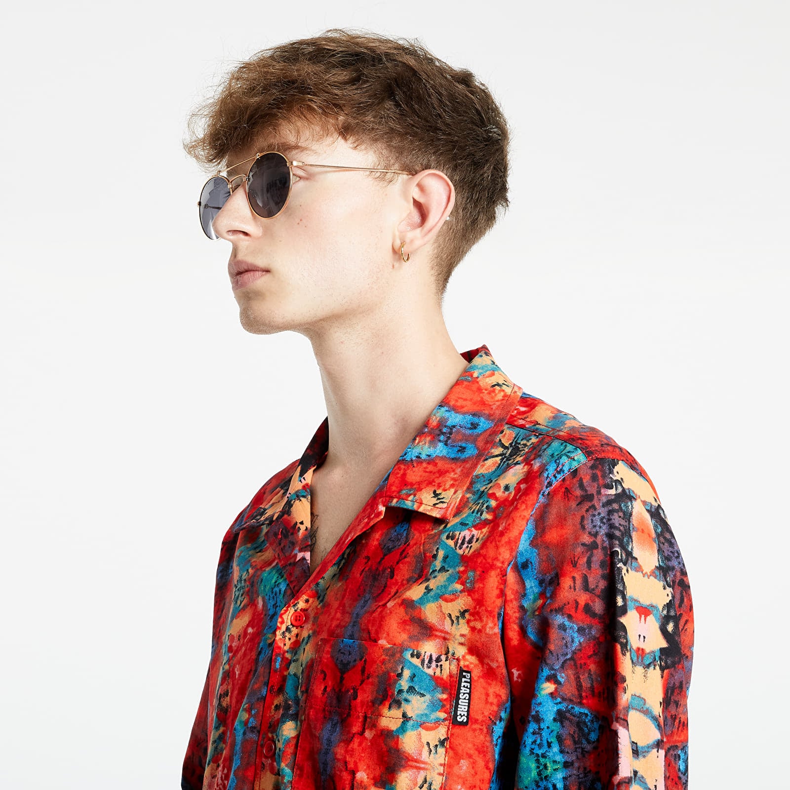 Ризи PLEASURES Miles Button Down Red