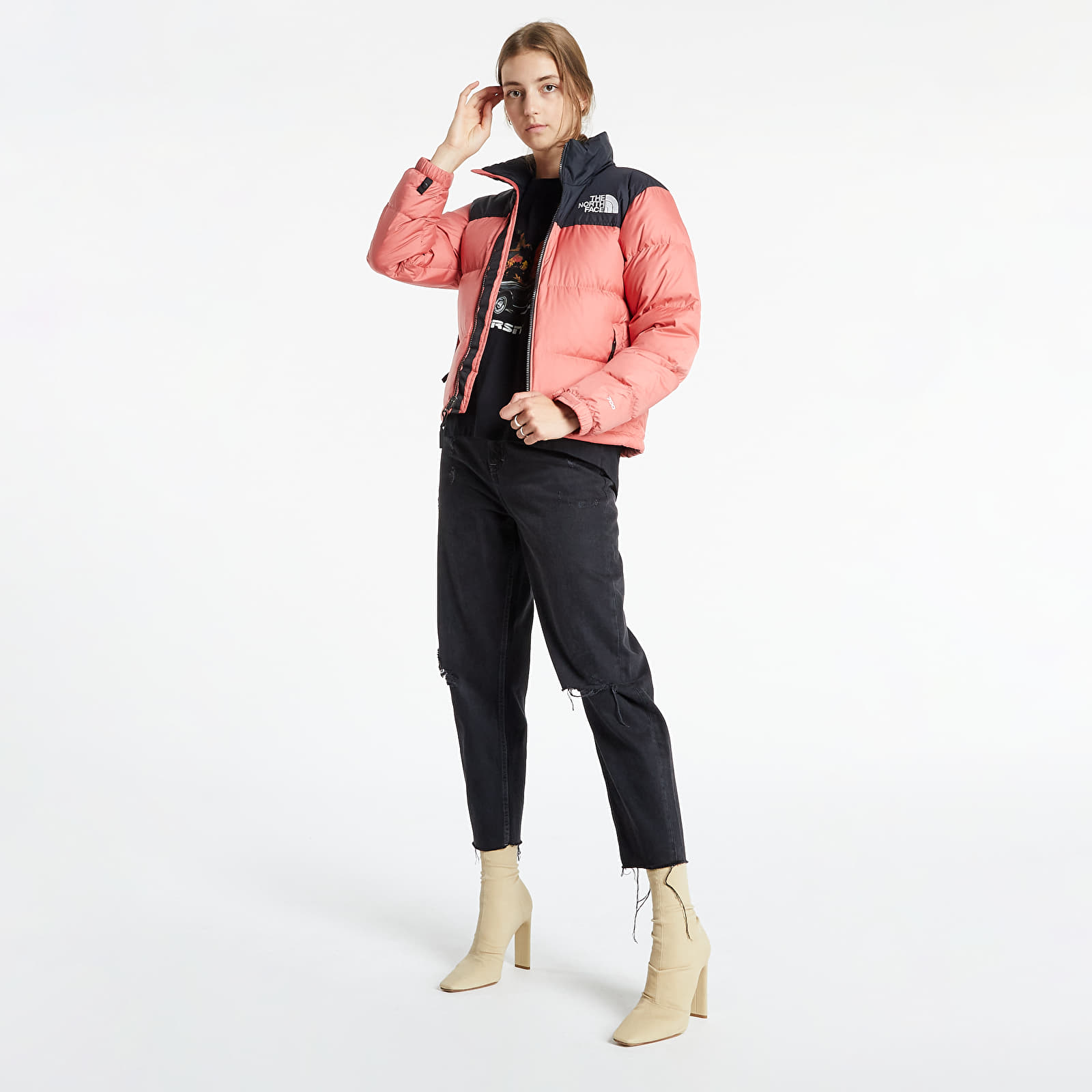 North face shop nuptse rose